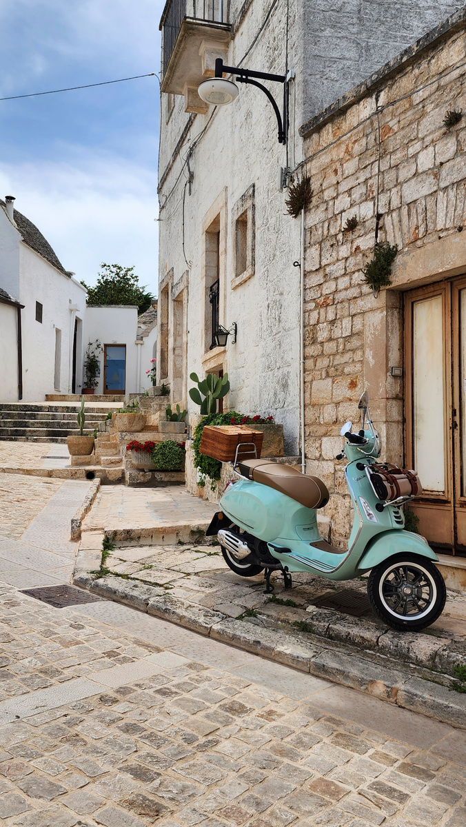 Vespa in Italian street